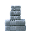 Ecoterry Sustainable 6 Piece Bath Towels Set (Dusty Blue)